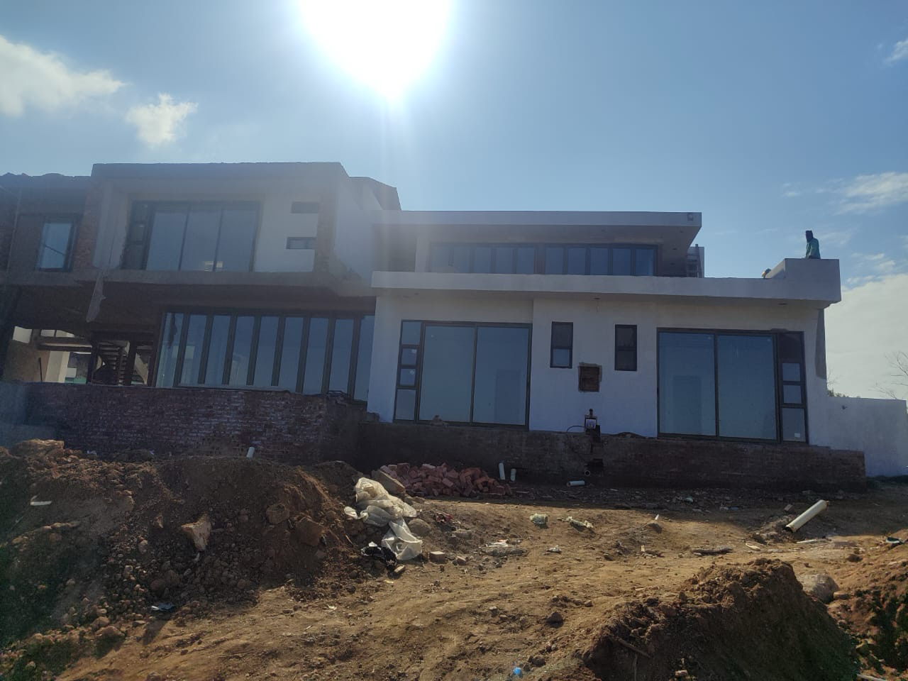 Blair Atholl residence — construction site, cable stage underway